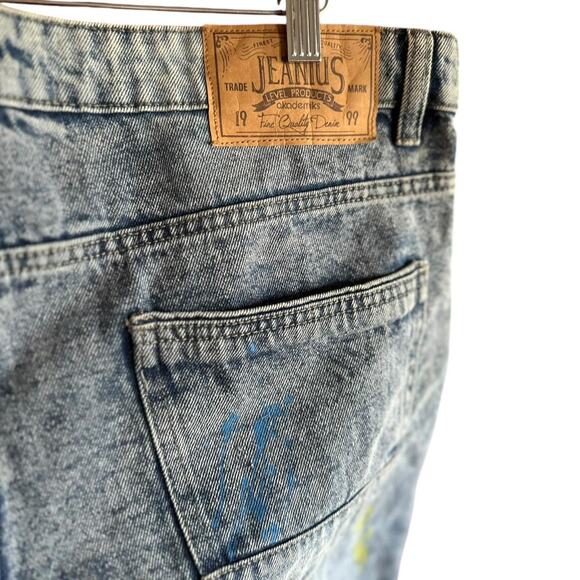Mens Jeans Size 36x30 Runs Small Distressed Artist Indie Casual Retro Vibes - Picture 5 of 8